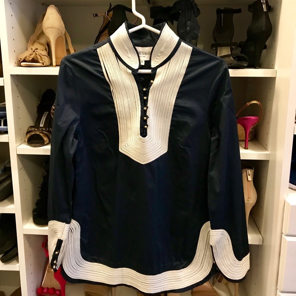 Elizabeth McKay navy tunic